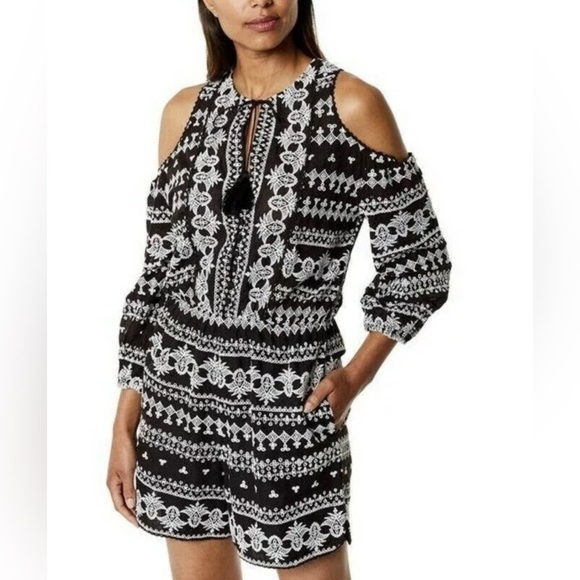 Karen Millen Pants - Karen Millen Embroidered Romper, Size 10